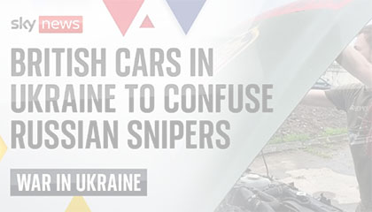 Sky News om initiativet Bil til Ukraine