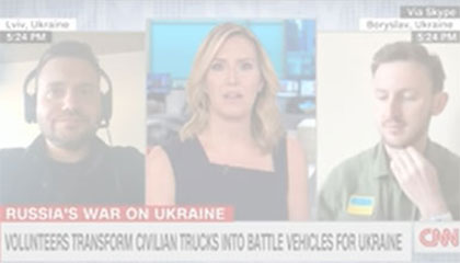 CNN om initiativet Bil til Ukraine